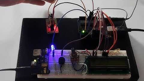 demonstration of IR sensor with Arduino LCD and Buzzer