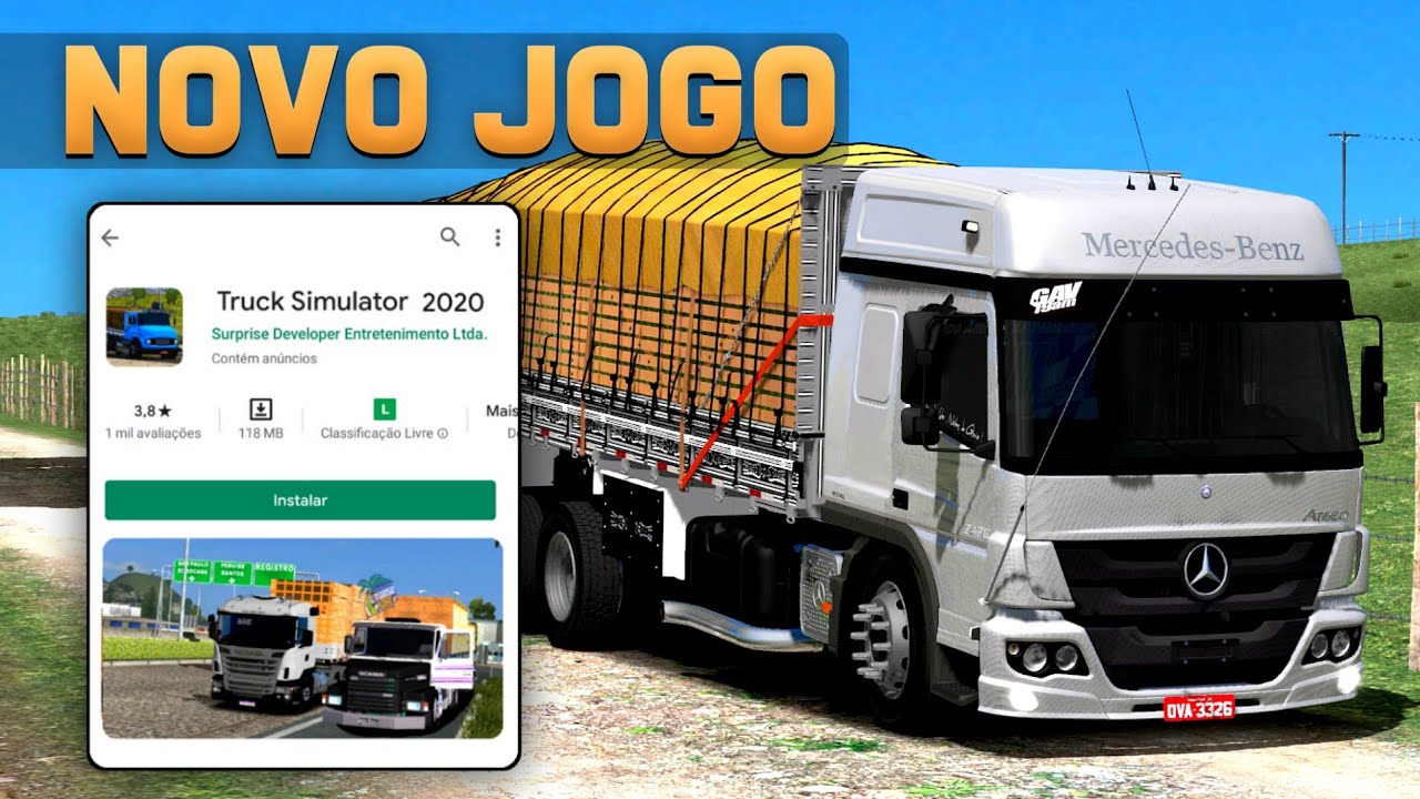 Novo Jogo de Caminhões Brasileiros Para Celular - MEGA LANÇAMENTO (TRUCK BR  SIMULADOR) 