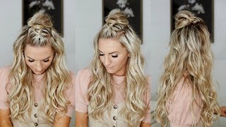 Half Up Mohawk Braided Top Knot