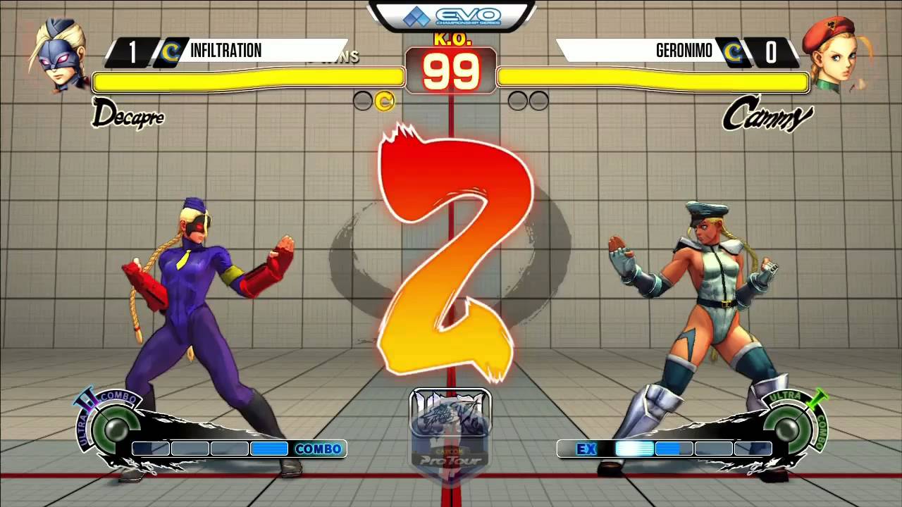 Infiltration (Decapre) vs Geronimo (Cammy) - EVO 2015 USF4 Pools - 720p/60fps