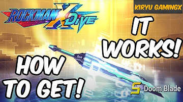 HOW TO GET A RANK S WEAPON (Doom Blade) in Megaman X Dive (Mobile) IT WORKS!!!