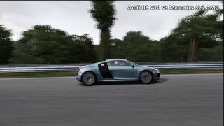 FM4: Audi R8 V10 Vs Mercedes SLS AMG