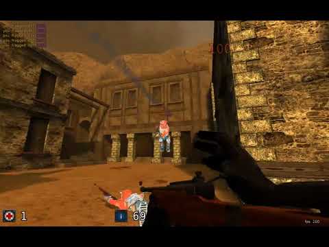 Cube 2: Sauerbraten: Aimbot Test 01