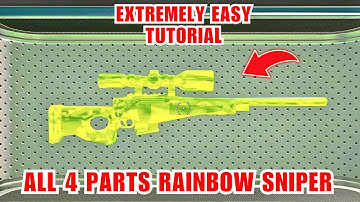 How to Get Rainbow Sniper in 1v1 With Every Gun ALL PARTS