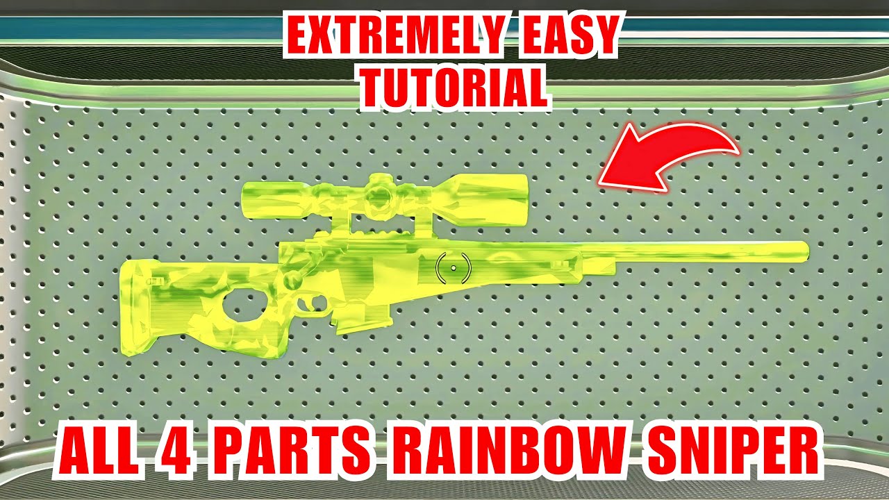 How to Get Rainbow Sniper in 1v1 With Every Gun ALL PARTS