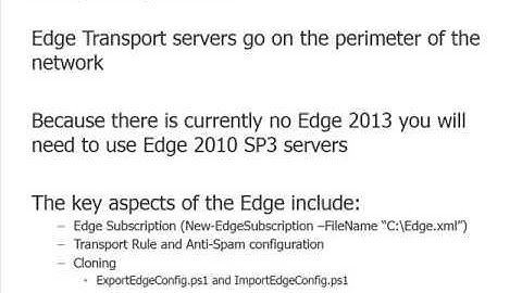 04 Exchange Server 2013 lectures