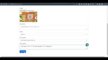 Bài 33 : Cập nhật nick game | Web shop bán acc game