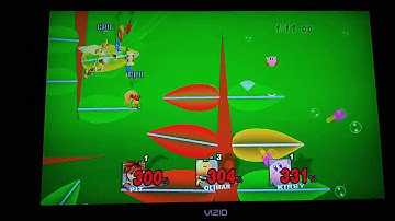 Super Smash Bros. Brawl Pit (CPU) VS. Olimar (CPU) VS. Kirby (CPU)