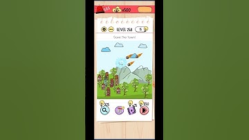 Brain test level 258 solution / save the town!