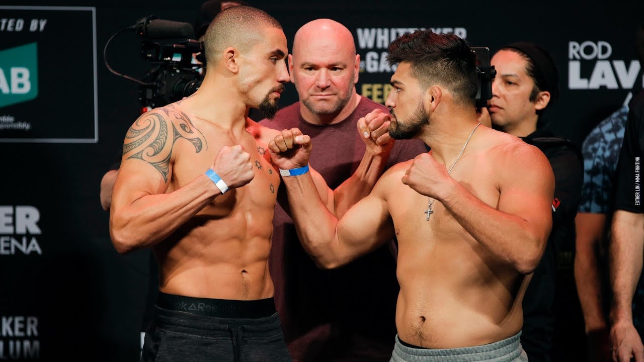 UFC 234: Robert Whittaker vs. Kelvin Gastelum Weigh-In Staredown - MMA Fighting