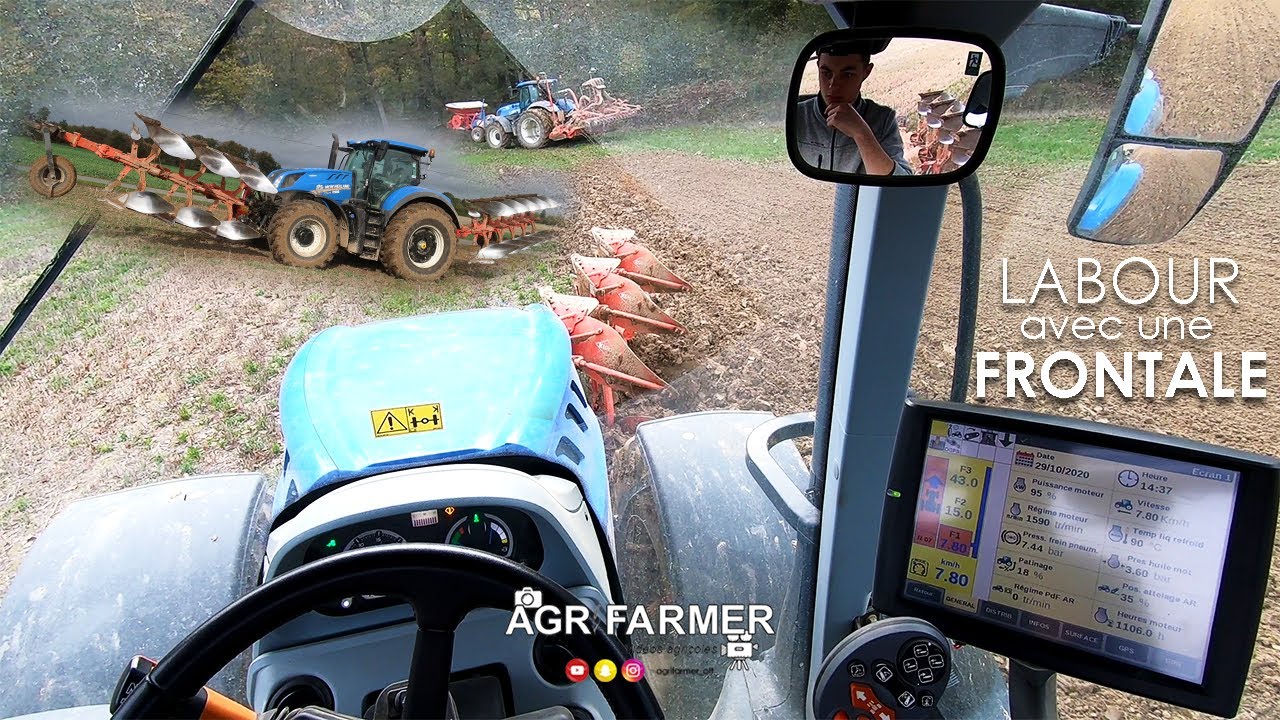 🎬 LABOUR de JOUR comme de NUIT avec cette CHARRUE FRONTALE | PLOWING 2020 [CABIN VIEW] 😎