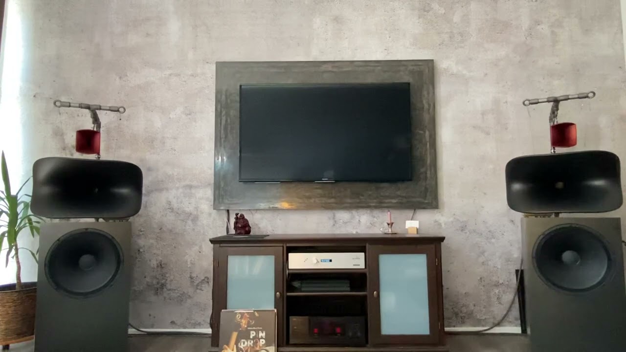 Elysio HT25, JBL 2482, IWATA 300, Lehmann Audio, DSP Crossover. Active High End Hornsound.