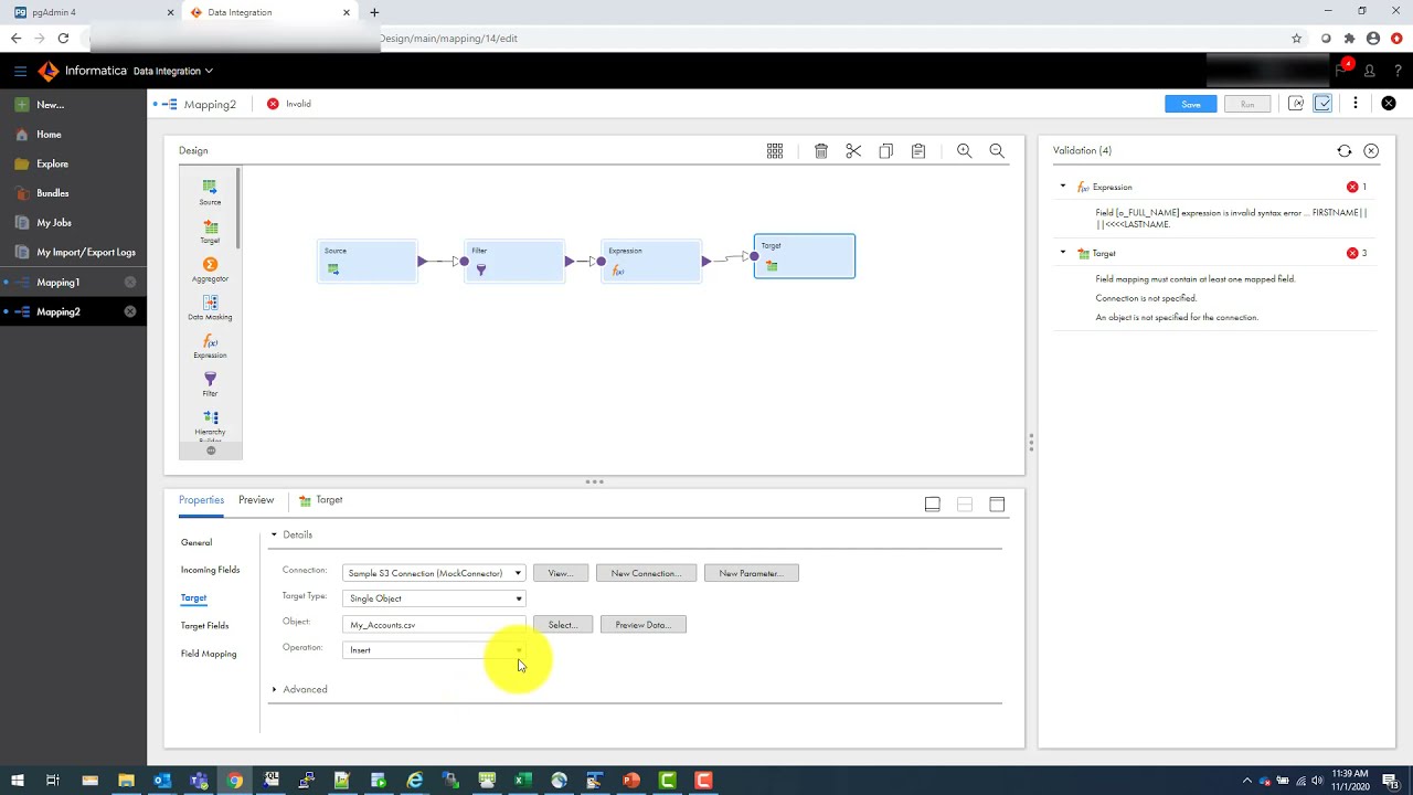 assignment task in informatica cloud