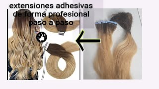 fabricacion de extensiones adhesivas de forma profesional paso a paso