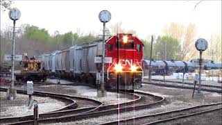 Canadian National L557 At Wesley And Pekin, Il - April 22, 2021