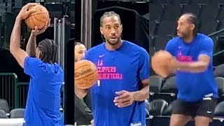 Kawhi Leonard Workout Before Game 3 Against Luka Doncic And Mavs