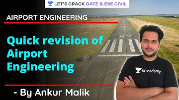 Quick revision of Airport Engineering  | GATE/ESE 2021 | Ankur Malik