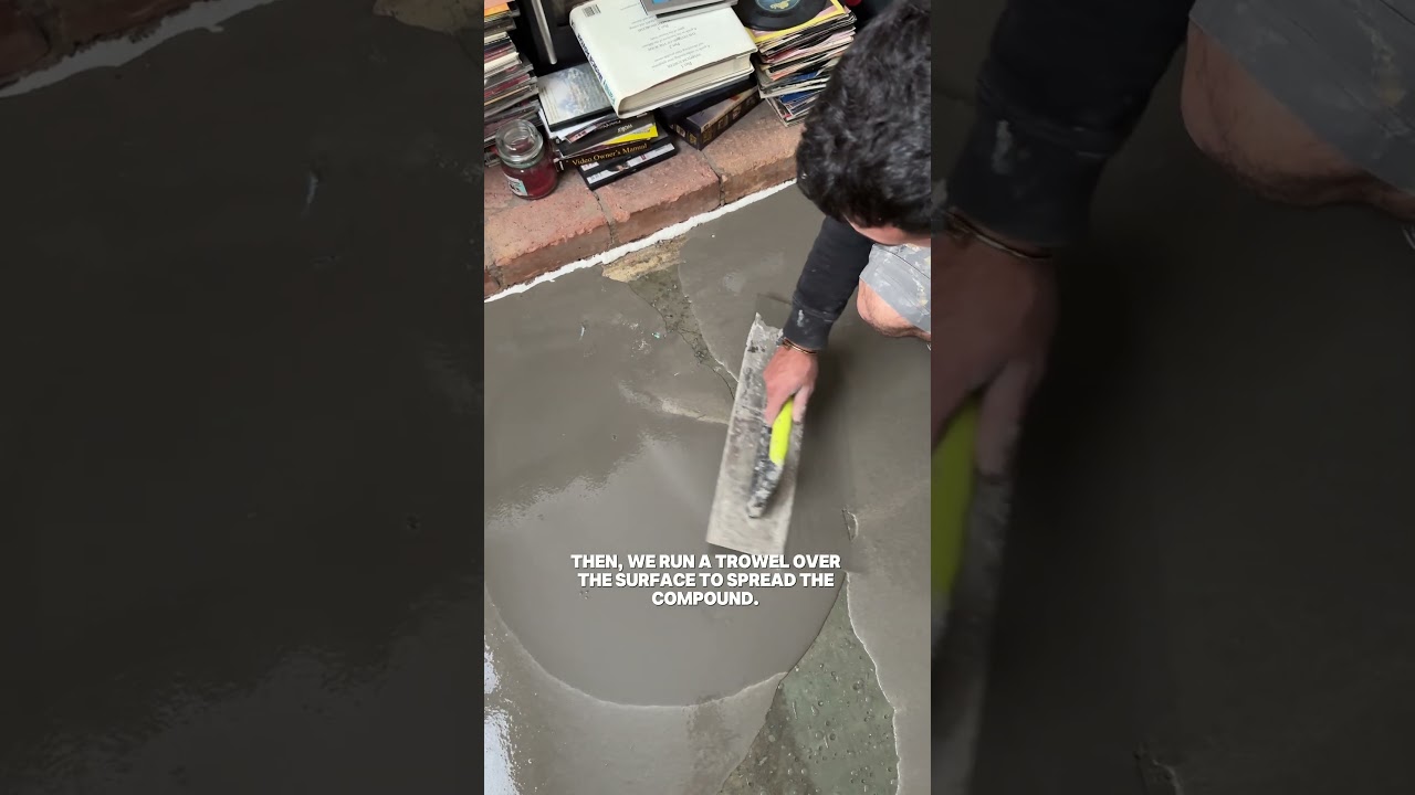 How To Self Level your Room Floor Using Compound Mix Concrete Preparation for Engineered Floor easy
