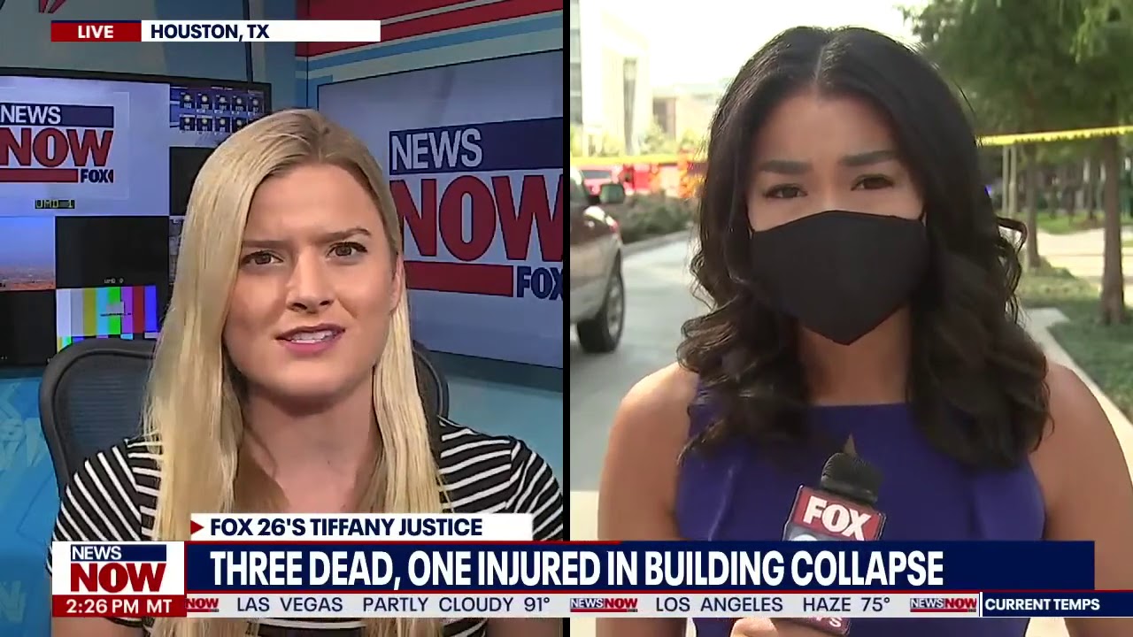 Breaking News Houston Building Collapse Fox 26 S Tiffany Justice Provides Update Youtube