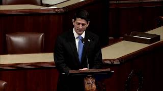 WATCH: Protesters Try To Shut Down Paul Ryan and He's NOT Having It at Tax Cut Vote (FNN)