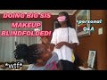 Doing My Sisters Makeup BLINDFOLDED+Q&amp;A |Namibian YouTuber