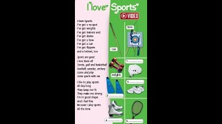 Excel 5 module 8 I Love Sports Song video ver