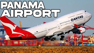 BEST SKILL PILOT!!! Beautiful Landing QANTAS Boeing 747 at Panama Airport