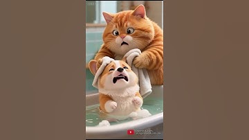 Monkey Blames Corgi — But Orange Cat’s Spring Trap Sends Him Flying! 🐒💥🎨  #cutdog #funny #cat