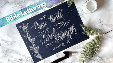 Real-time Bible Lettering | Write with Me | Pointed Pen