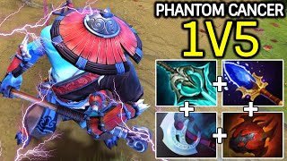 Phantom Lancer Unstoppable 1V5 Carry Hard Game Dota 2