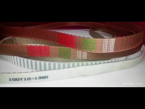 Ремень зубчатый T10 1390 приводной полиуретановый. Изготовим любую ширину.