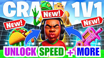 NEW WEAPON SPEED I NEED THIS CRAZY 1V1 FFA ALL GUNS & RIDES FORTNITE - ALL SECRETS LOCATIONS PART 37