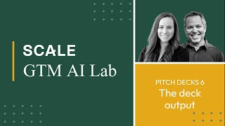 Finally, the AI pitch deck bot produces an outline