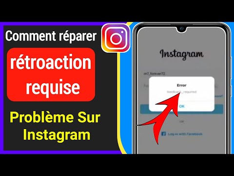 Comment réparer Problème de feedback instagram requis sur (Android et Ios)|erreur de connexion insta