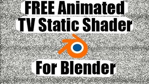 FREE Animated TV Static Shader for Blender (Eevee)