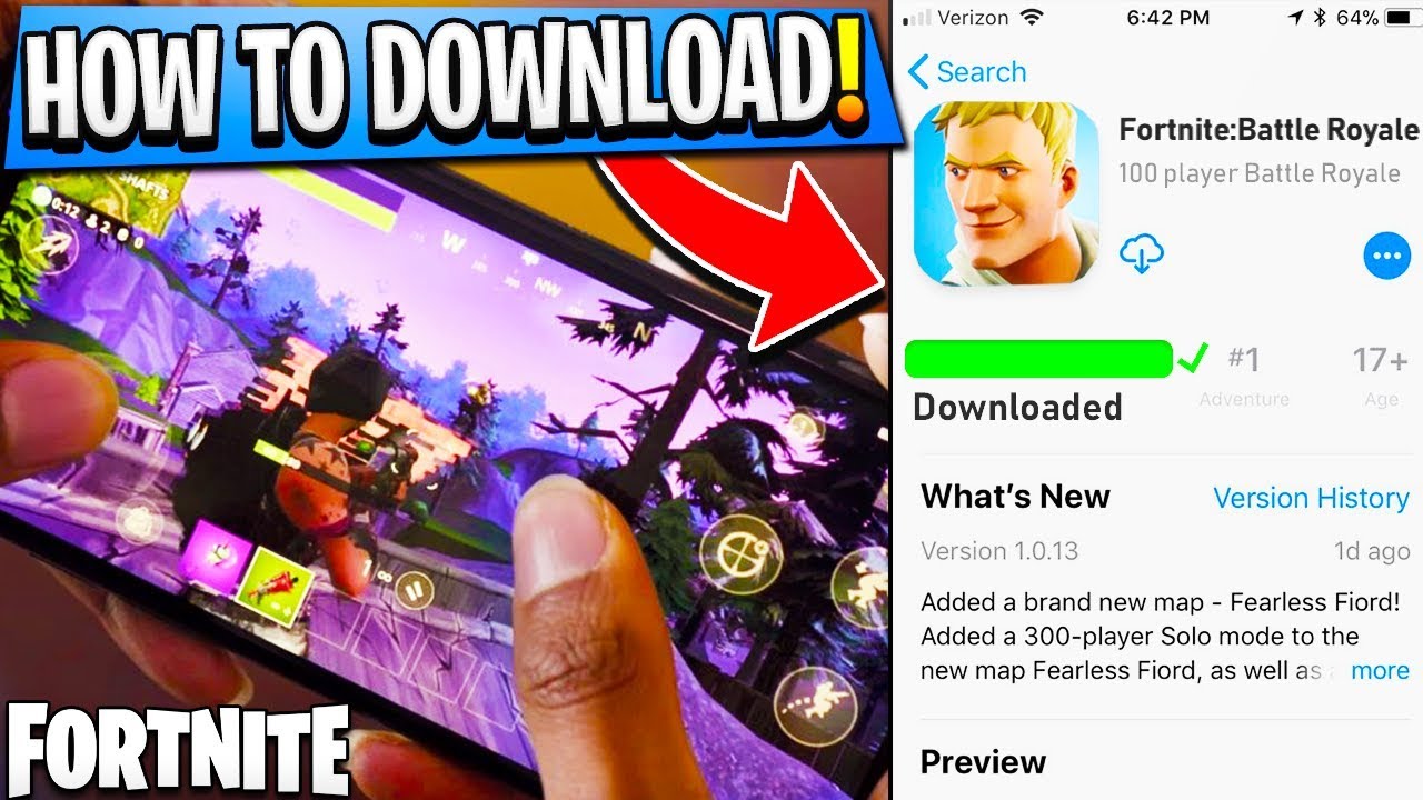 How To DOWNLOAD Fortnite on MOBILE! - Fortnite IOS ... - 1280 x 720 jpeg 179kB