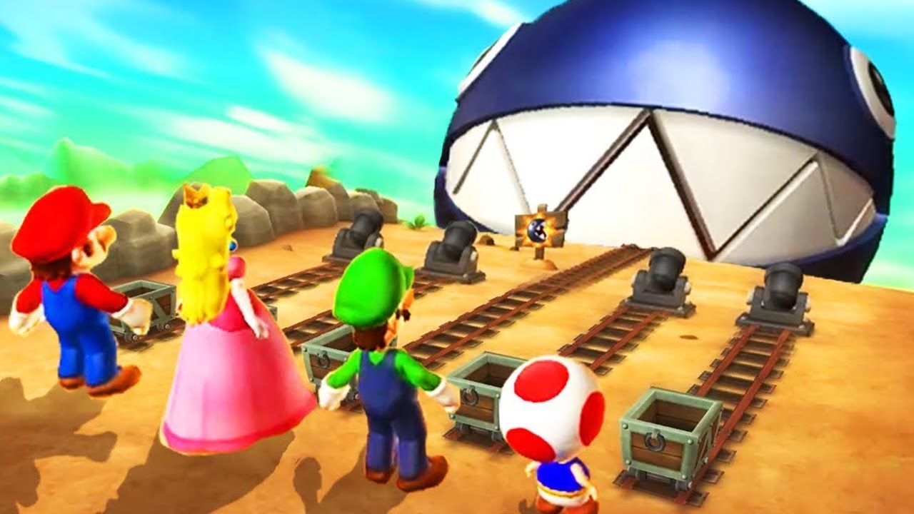 Mario Party 9 Minigames - Mario vs Luigi vs Peach vs Toad (Master CPU)