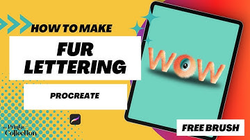 Fur Lettering in Procreate (FREE) Fur Procreate Brush + Tutorial Beginners Step by Step