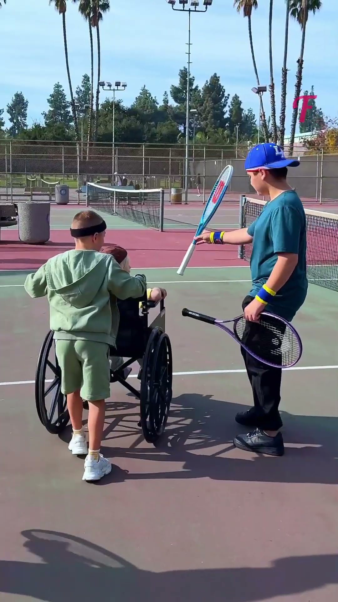 A Heartwarming Tennis Match That Broke Barriers #shorts
