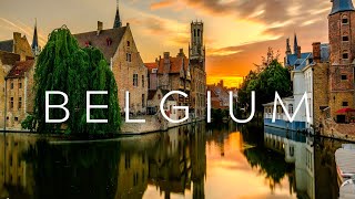 Belgium 4K: The Heart of Europe - Soothing Music Film #brussels #brugge