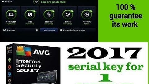 AVG internet security  2018 full version with license key / 100%  work