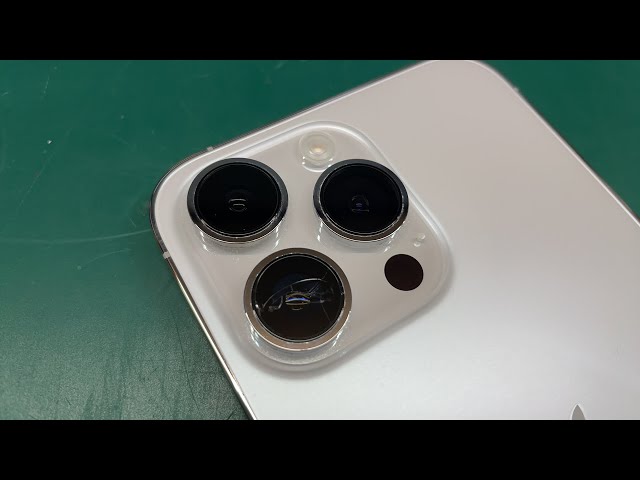大阪北浜 iPhone 14 Pro Max カメラレンズ割れ修理 - YouTube