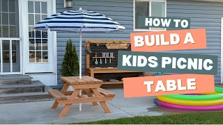 DIY Kids Picnic Table