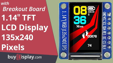 1.14" TFT IPS LCD Display Module 135x240 SPI for Arduino Raspberry Pi