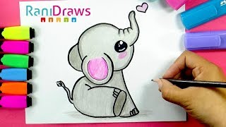 How To Draw A Cute Baby Elephant Como Dibujar Un Elefante Bebe Kawaii Youtube How To Draw A Cute Baby Elephant Como Dibujar Un Elefante Bebe Kawaii Youtube