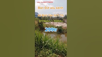 Nhà Đất Duyên Toàn: Bán Đất wiu kênh xã Bình Tân GCT-TG,DT160m²+100thổ-299tr bớt lộc