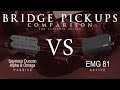 Seymour Duncan ALPHA & OMEGA vs EMG 81 - Bridge Pickup Guitar Tone Comparison Demo