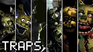 Evolution of Springtrap in FNAF (2015-2018)