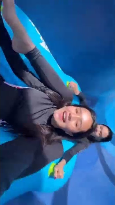 Beby Tsabina Swimming with Family ( The Hills Side Waterpark)