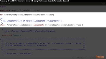 Mastering Drupal 8 Development : Retrieving Information from an HTTP Request| packtpub.com